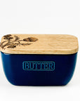 Thistle Trio Blue Butter Dish