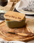 Sheep Sage Green Butter Dish