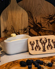 Lobster Repeat White Butter Dish