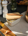 Spread The Love White Butter Dish
