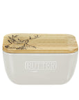 Stag White Butter Dish