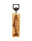 Salmon Oak Bottle Opener