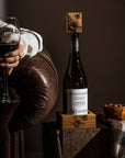 Bee Oak Wine Bottle Coaster