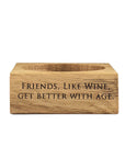 Wine Oak Wine Bottle Coaster