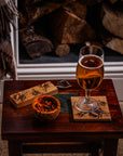Bee Oak Coasters - Set of 2