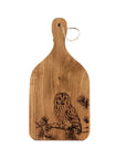 Tawny Owl Small Oak Hanging Paddle