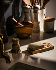 Thistle Trio Oak Soap Dish & Soap Set