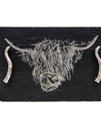 Highland Cow Slate Serving Tray - Medium