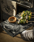 Large Slate Serving Tray with Stag Motif