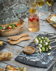 Large Slate Serving Tray with Stag Motif
