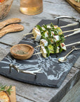 Large Slate Serving Tray with Stag Motif