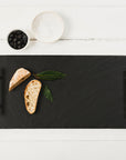 Plain Handle Slate Serving Tray - Large