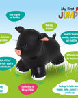 My First Jumpy Black Ride On Pig