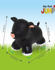 My First Jumpy Black Ride On Pig