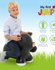 My First Jumpy Black Ride On Pig