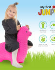 Pink Bouncy Alpaca Ride On Toy