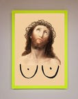 Jesus Breasts Framed Poster