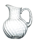 A Large Crystal Water Jug with Ripple Design