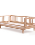 Luxury Nobodinoz solid oakwood junior bed, premium handcrafted timeless design, stylish low-level transition bed for kids, trending best-selling by Ella James at brixbailey.com