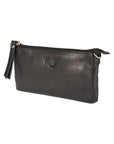 Kaili Mood Women's Crossbody Bag - Genuine Full Grain Leather, Black, Zip Closure, Removable Strap, Nickel Accessories, 20x10.5x2cm by Kailimood.store at brixbailey.com