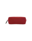 Bordeaux Canvas & Leather Women's Pouch - Italian Crafted, Zipper Closure, Spacious & Elegant Design by Kailimood.store at brixbailey.com
