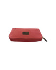 Bordeaux Canvas & Genuine Leather Women's Pouch - Italian Crafted, Zipper Closure, Spacious & Elegant Design by Kailimood.store at brixbailey.com