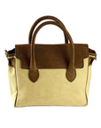 Mini Canvas & Leather Handbag Made in Italy - Elegant Vintage Style with Adjustable Strap & Functional Pockets by Kailimood.store at brixbailey.com