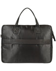 Italian Waterproof Nylon & Genuine Leather Briefcase - Handcrafted in Italy - Elegant Black Design - Laptop Compartment - Adjustable Shoulder Strap by Kailimood.store at brixbailey.com