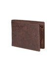 Men's Leather Wallet - Full Grain Volanata Leather in Testa Moro - Vintage Style by Kailimood.store at brixbailey.com
