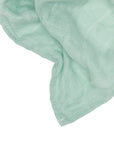 Muslin Blanket Green / White-4