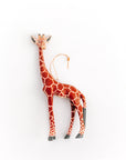 Hand-Carved Giraffe Ornament-0