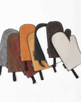 Versatile Kitchen Mitten – Leather & Wool, Perfect for BBQ & Oven by KOOSdisain at www.brixbailey.com