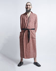 Unisex Linen Bathrobe – Comfortable & Soft with Pockets by KOOSdisain at www.brixbailey.com