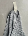 Big Linen Towel - Gray Waffle Fabric