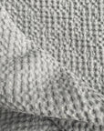 Big Linen Towel - Gray Waffle Fabric