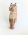Hand-carved Hippo Shelf Sitter-2