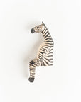 Hand-carved Zebra Shelf Sitter-0