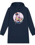 Hoodie Dress in French Navy