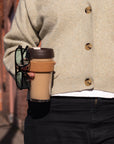 Brew Cork Glass Cup - 16oz | Black