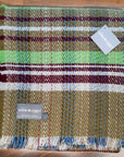 Large Checked Random Recycled Wool Blanket