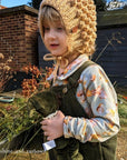 Khaki Chunky Cord Dungarees