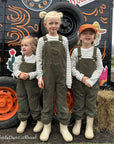 Khaki Chunky Cord Dungarees