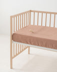 Linen Fitted Sheet for Kids - Cafe Creme