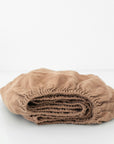 Linen Fitted Sheet for Kids - Cafe Creme