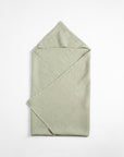 Linen Hooded Waffle Towel for Kids - Sage
