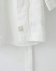 Linen Bathrobe for Kids - White