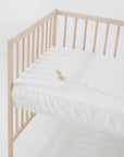 Linen Fitted Sheet for Kids - White