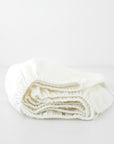 Linen Fitted Sheet for Kids - White