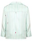 Teddy Glacier Stripe Boys Silk Pyjama Set