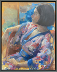 Kimono Framed Canvas Print